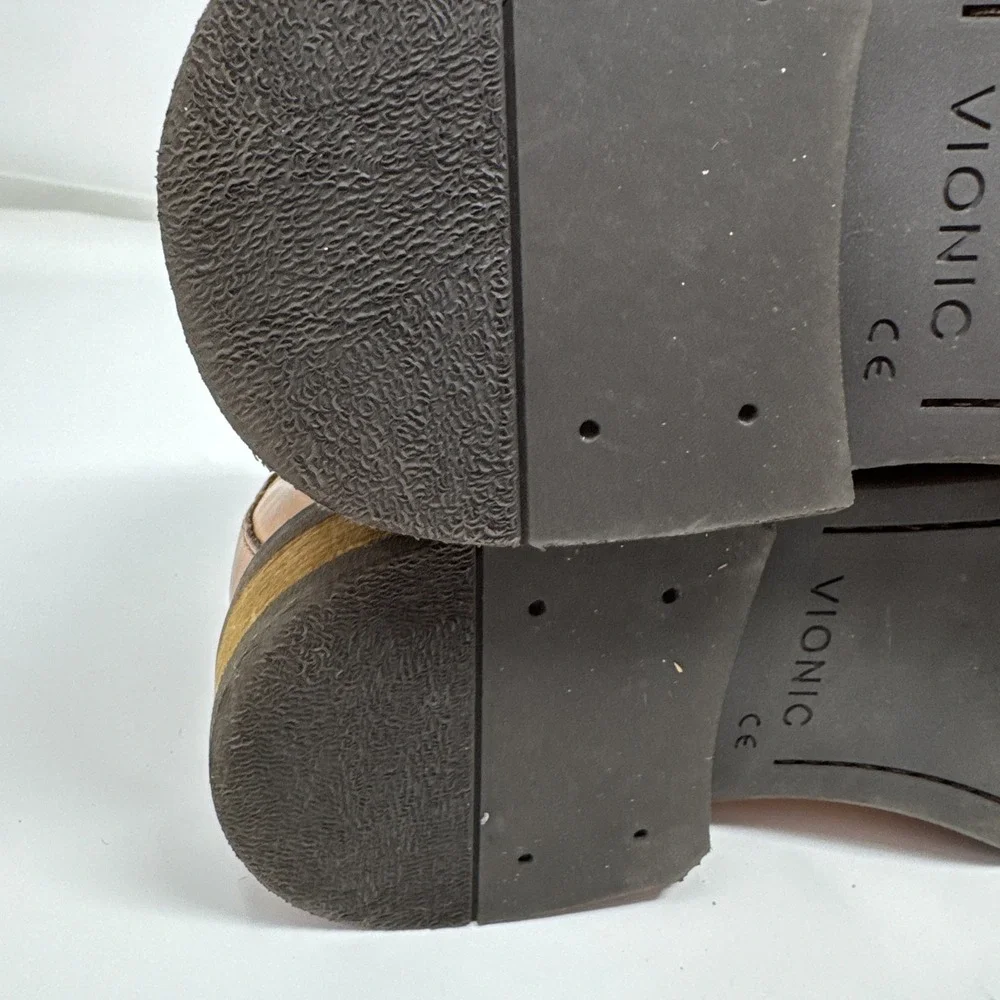 Vionic Men's Bowery Graham US 12 EU 45 Dark Tan Orthotic Shoes Oxfords Excellent